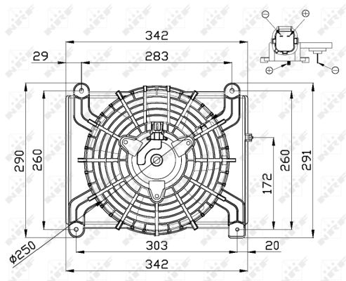Ventilateur, refroidissement du moteur | NRF