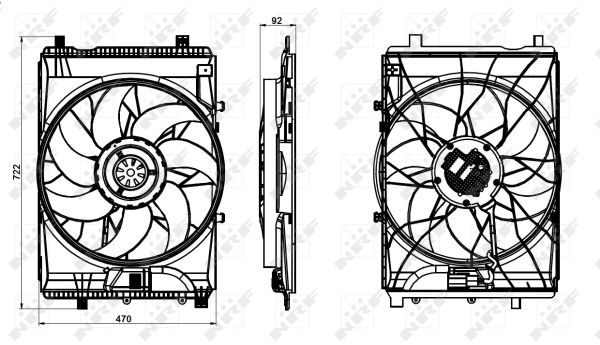 Ventilateur, refroidissement du moteur | NRF