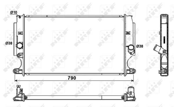 Radiateur, refroidissement du moteur | NRF