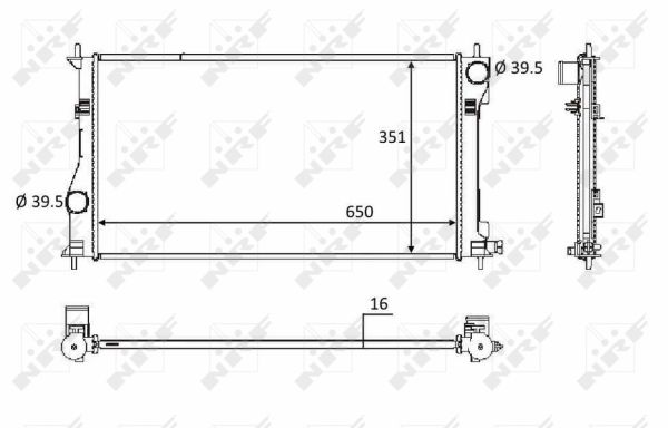 Radiateur, refroidissement du moteur | NRF
