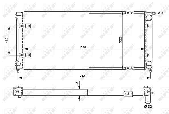 Radiateur, refroidissement du moteur | NRF