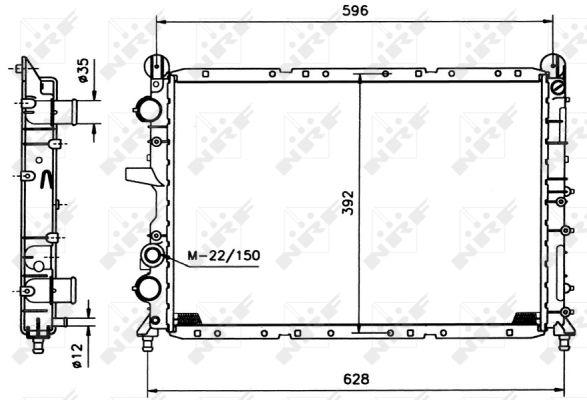 Radiateur, refroidissement du moteur | NRF