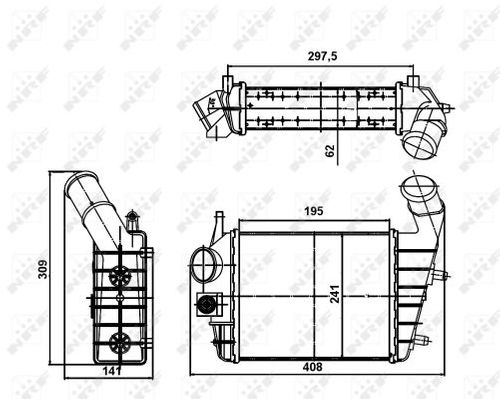 Image du produit pour Intercooler, échangeur