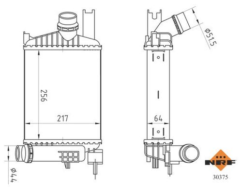 Image du produit pour Intercooler, échangeur
