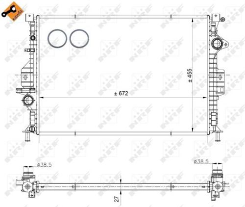 Image du produit pour Radiateur, refroidissement du moteur EASY FIT