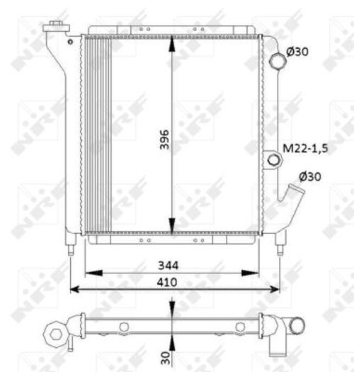 Image du produit pour Radiateur, refroidissement du moteur