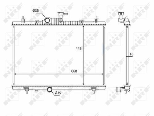Image du produit pour Radiateur, refroidissement du moteur