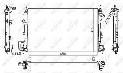 Image du produit pour Radiateur, refroidissement du moteur Economy Class