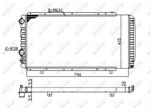 Image du produit pour Radiateur, refroidissement du moteur Economy Class