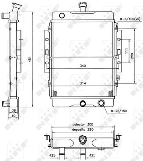 Image du produit pour Radiateur, refroidissement du moteur