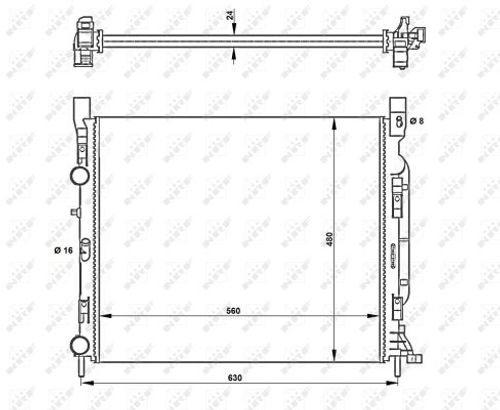 Image du produit pour Radiateur, refroidissement du moteur