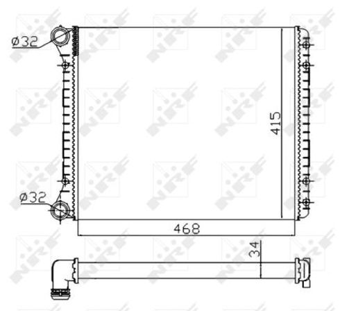 Image du produit pour Radiateur, refroidissement du moteur Economy Class