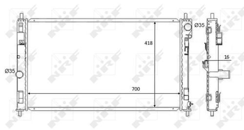 Image du produit pour Radiateur, refroidissement du moteur