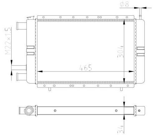 Image du produit pour Radiateur, refroidissement du moteur