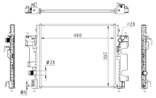 Image du produit pour Radiateur, refroidissement du moteur