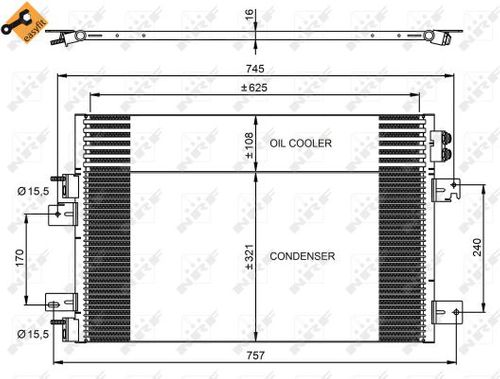 Image du produit pour Condenseur, climatisation EASY FIT