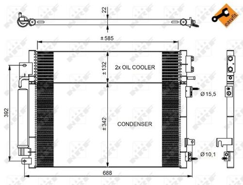 Image du produit pour Condenseur, climatisation EASY FIT