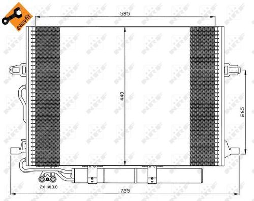 Image du produit pour Condenseur, climatisation EASY FIT