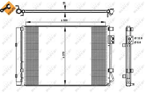 Image du produit pour Condenseur, climatisation EASY FIT