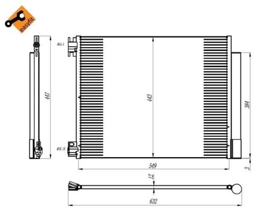 Image du produit pour Condenseur, climatisation EASY FIT