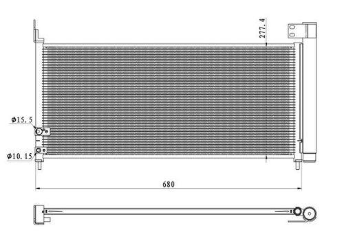 Image du produit pour Condenseur, climatisation EASY FIT