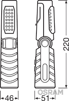 Lampe d'inspection à LED Foldable 80 | OSRAM