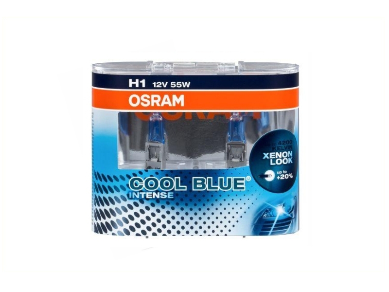 Ampoule H1 Cool Blue®Intense 55W [12V] (2 pièces) | OSRAM