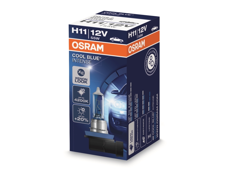 Ampoule H11 Cool Blue®Intense 55W [12V] (1 pièce) | OSRAM