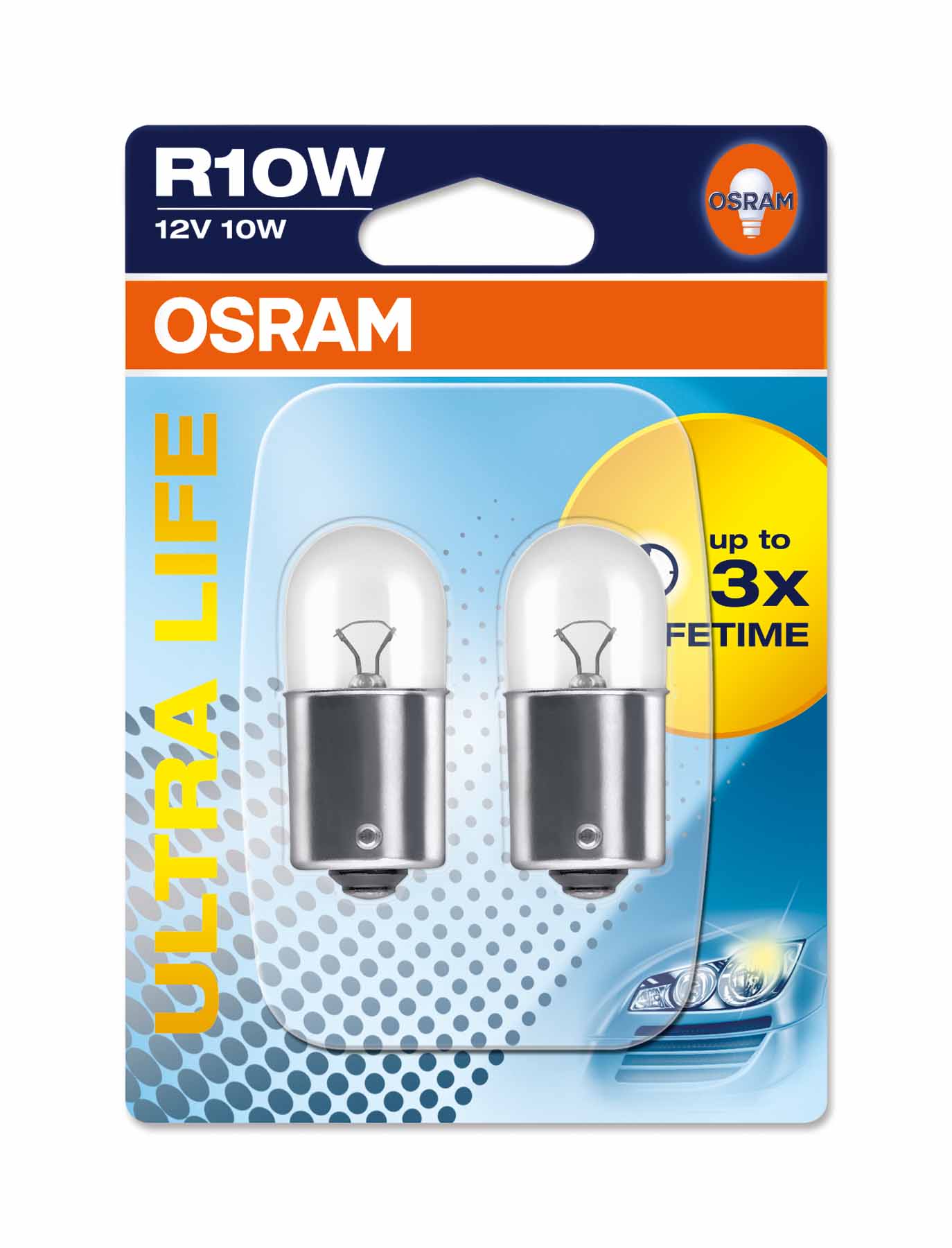 Ampoule R10W Ultra Life 10W [12V] (2 pièces) | OSRAM