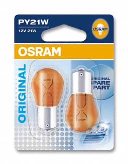 Ampoule PY21W Original 21W [12V] (2 pièces) | OSRAM