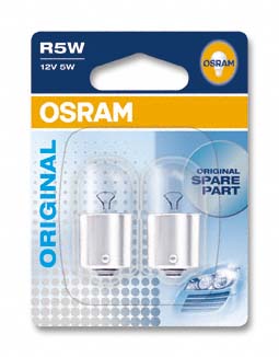 Ampoule R5W Original 5W [12V] (2 pièces) | OSRAM