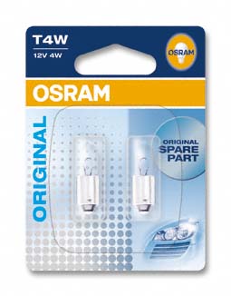 Ampoule T4W Original [12V] (2 pièces) | OSRAM