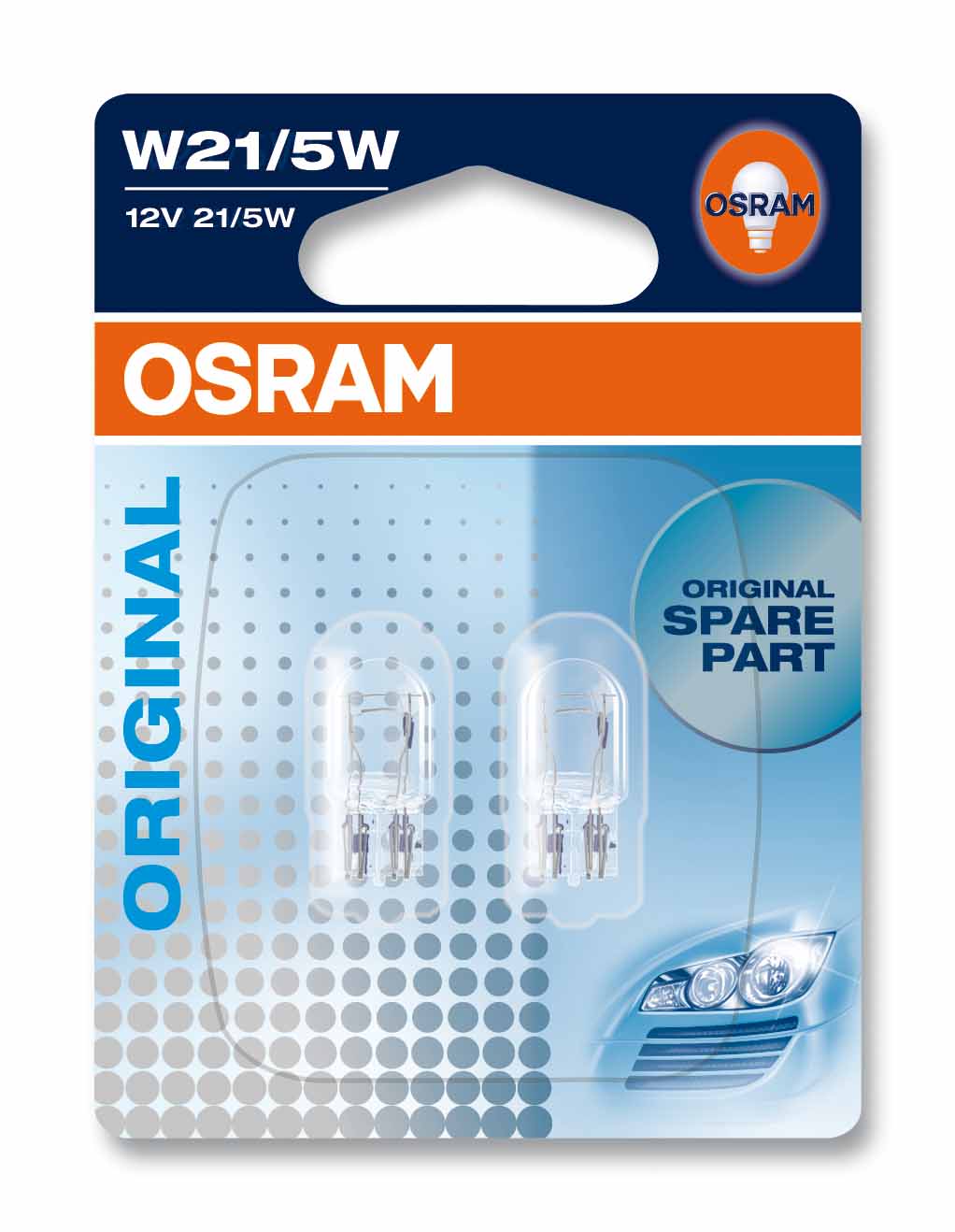 Ampoule socle en verre W21/5W Original 21/5W [12V] (2 pièces) | OSRAM