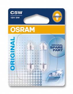 Ampoule navette C5W Original 5W [12V] (2 pièces) | OSRAM