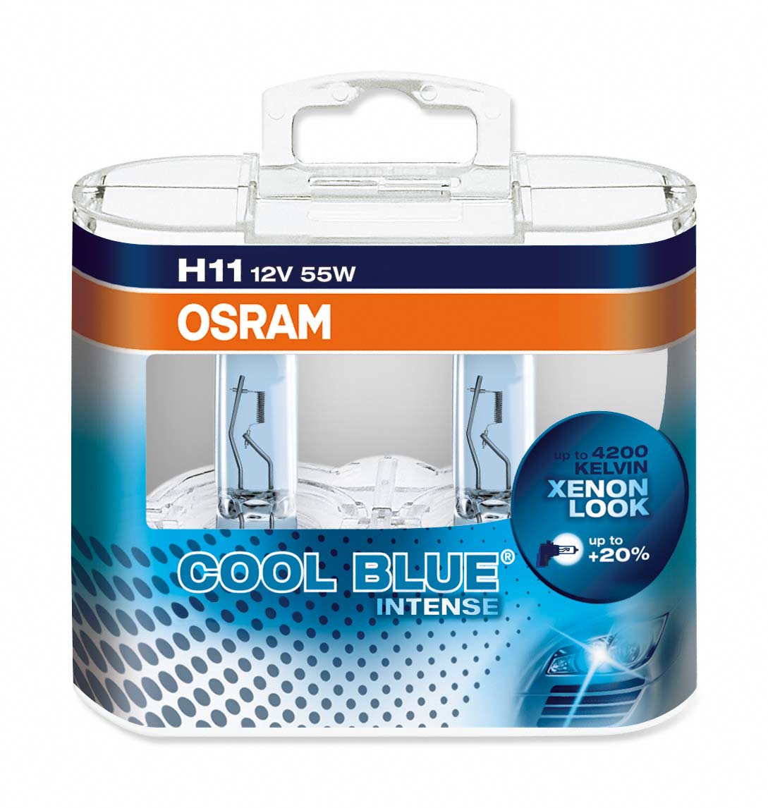 Ampoule H11 Cool Blue®Intense 55W [12V] (2 pièces) | OSRAM