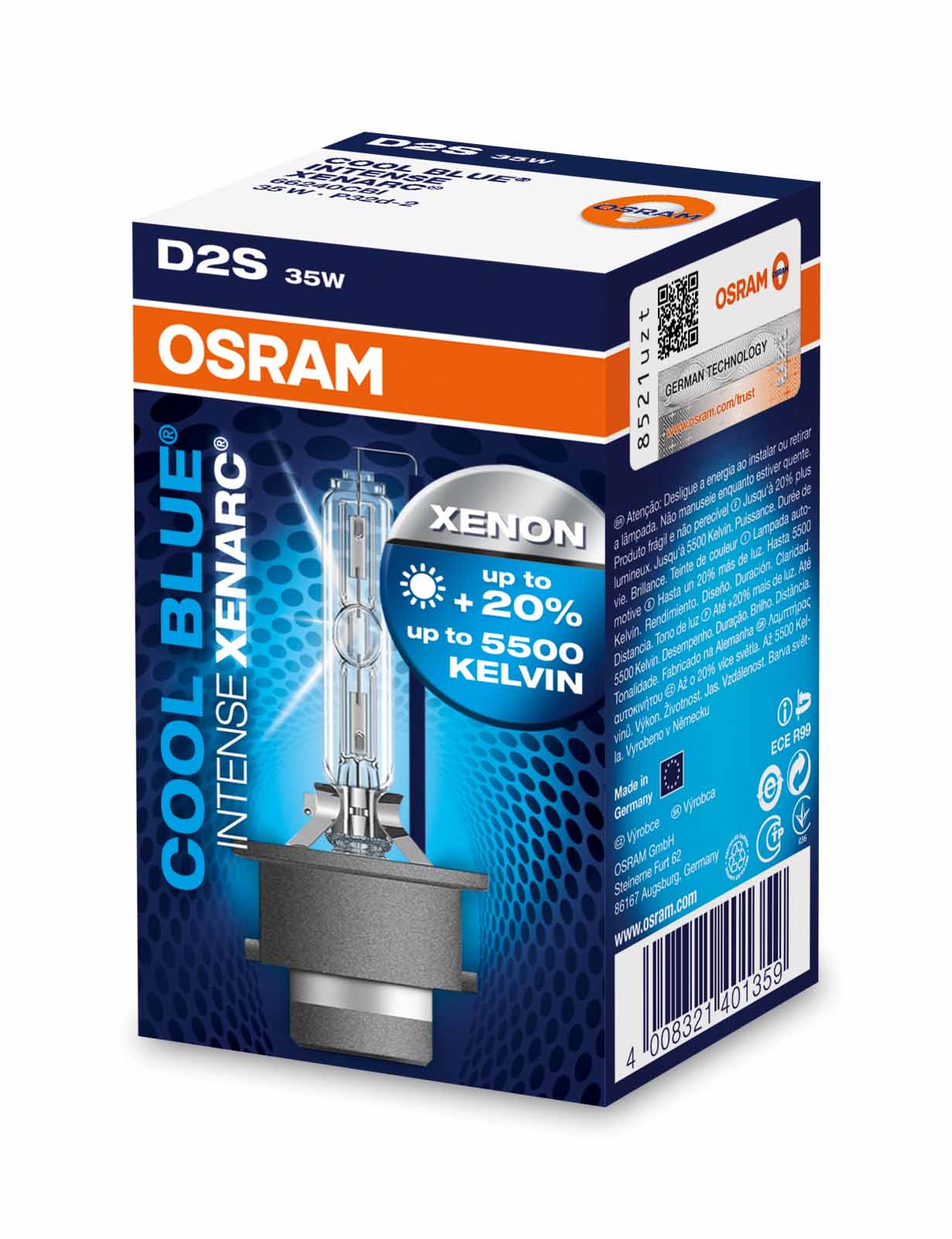 Ampoule, projecteur longue portée XENARC COOL BLUE INTENSE | OSRAM