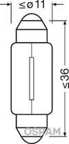 Image du produit pour Ampoule navette C5W Original 5W [12V] (2 pièces)