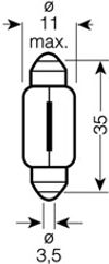 Image du produit pour Ampoule navette C5W Ultra Life 5W [12V] (2 pièces)