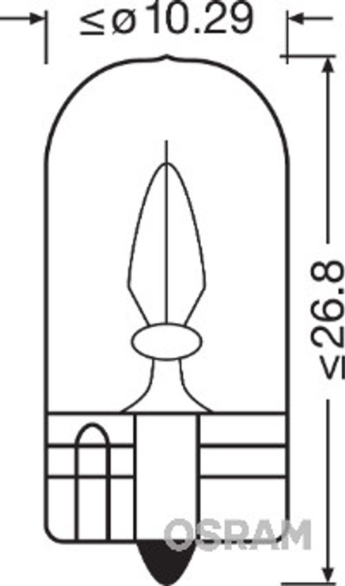 Image du produit pour Ampoule socle en verre W3W Original 3W [12V] (2 pièces)