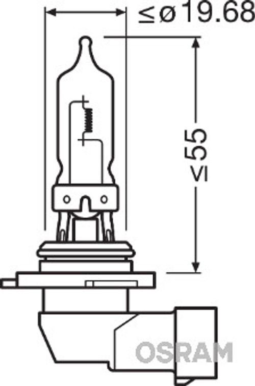 Image du produit pour Ampoule HB3 Original 60W [12V] (1 pièce)