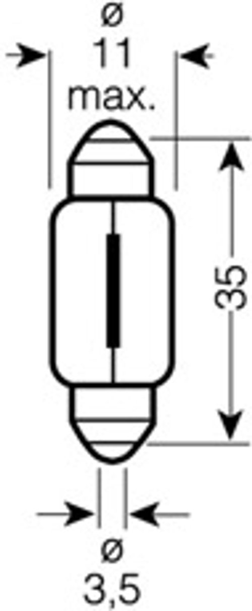 Image du produit pour Ampoule navette C5W Ultra Life 5W [12V] (2 pièces)