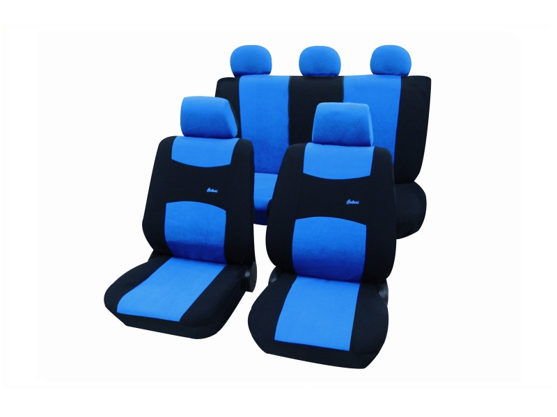 Housses de siège universelles bleues, polyester | PETEX