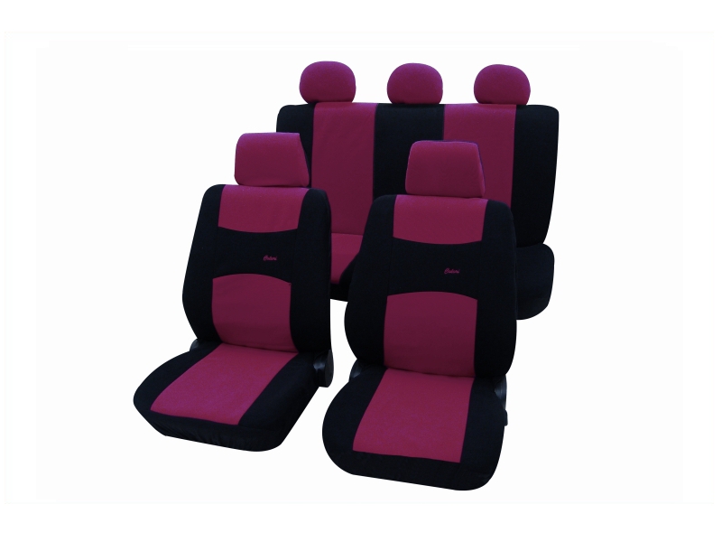 Housses de siège universelles rouges, polyester | PETEX