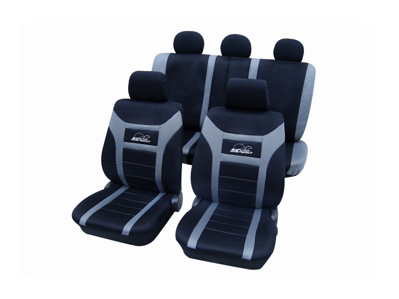 Housses de siège universelles grises, polyester | PETEX