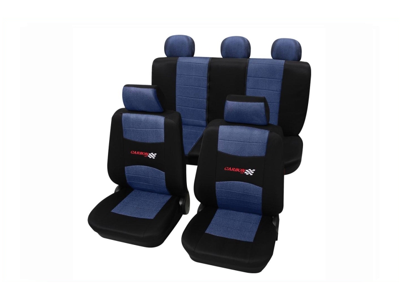 Housses de siège universelles bleues, polyester | PETEX