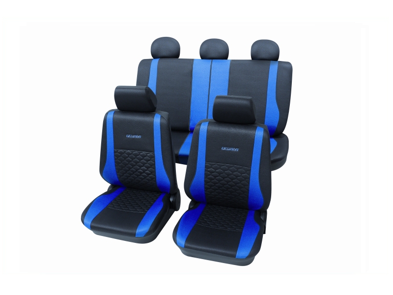 Housses de siège universelles bleues, polyester | PETEX