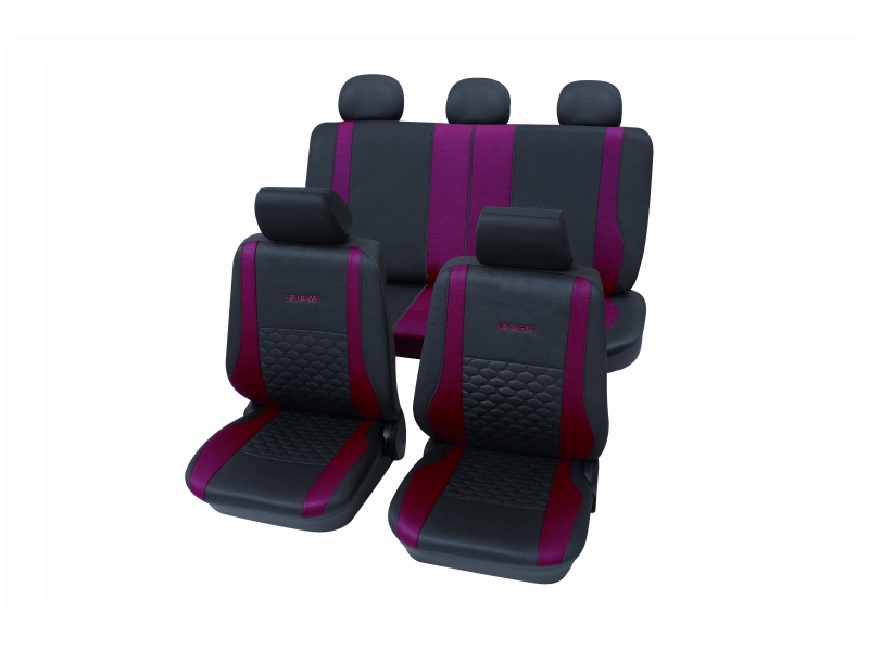 Housses de siège universelles rouges, polyester | PETEX