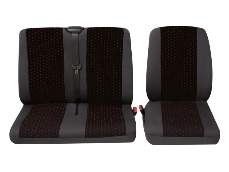 Housse de sièges universelle pour camionnettes, rouge | PETEX