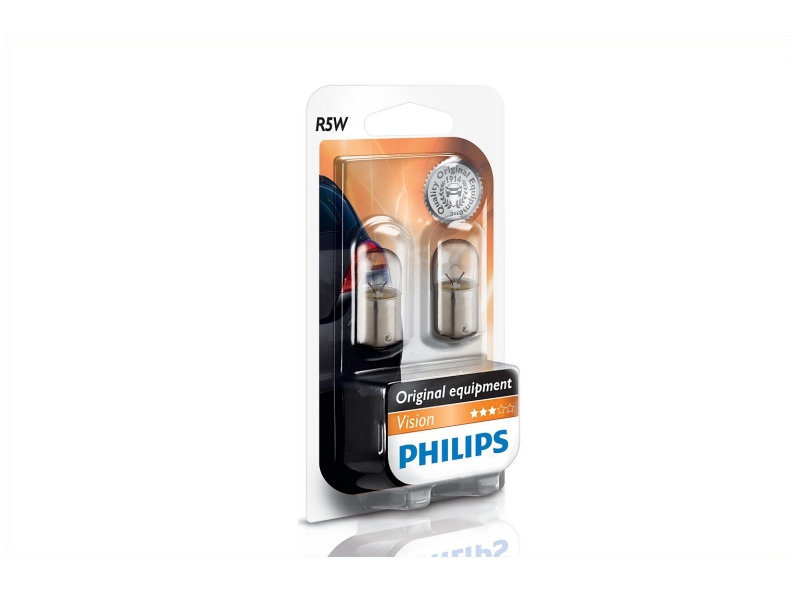 Ampoule R5W BA15s [12 V] (2 pcs.) | PHILIPS