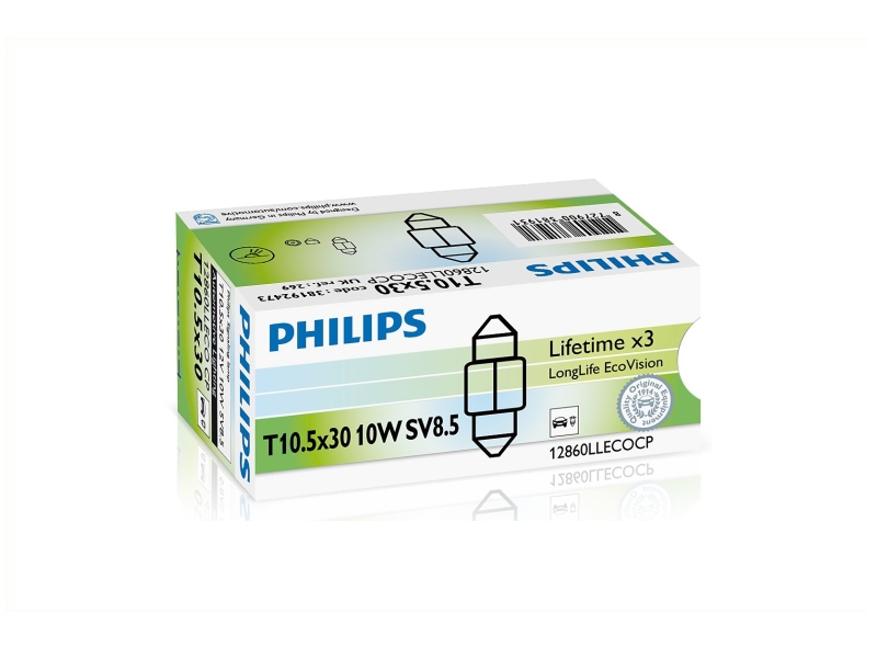 Lampe navette LongLife EcoVision 10 W [12 V] (1 pc.) | PHILIPS